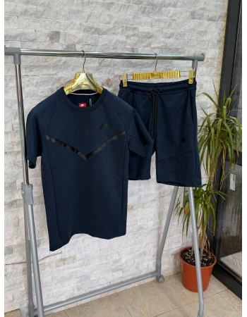 Compleu Nk Tch Fleece scurt - Navy Blue 