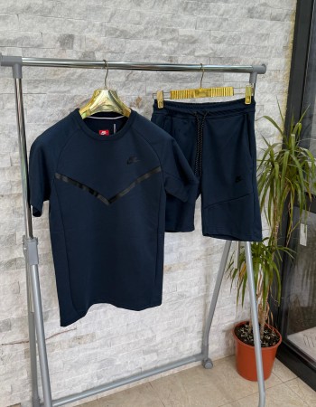Compleu Nk Tch Fleece scurt - Navy Blue 